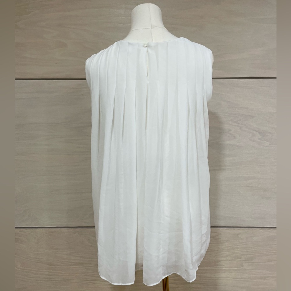 Sleeveless White Top